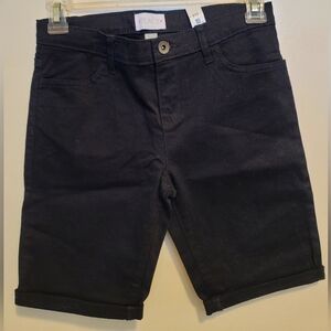 Childrens Place Girls Roll Cuff Denim Skimmer Shorts Size 10